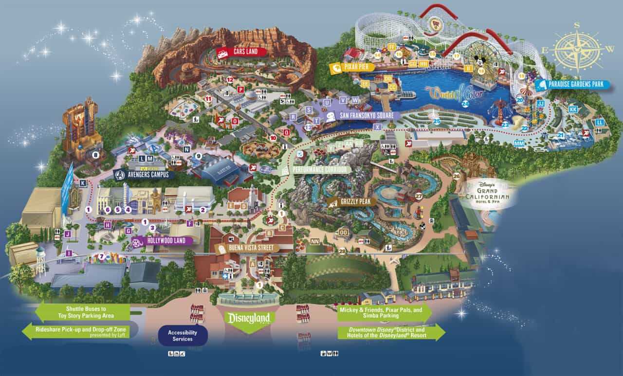 Disney California Adventure Map
