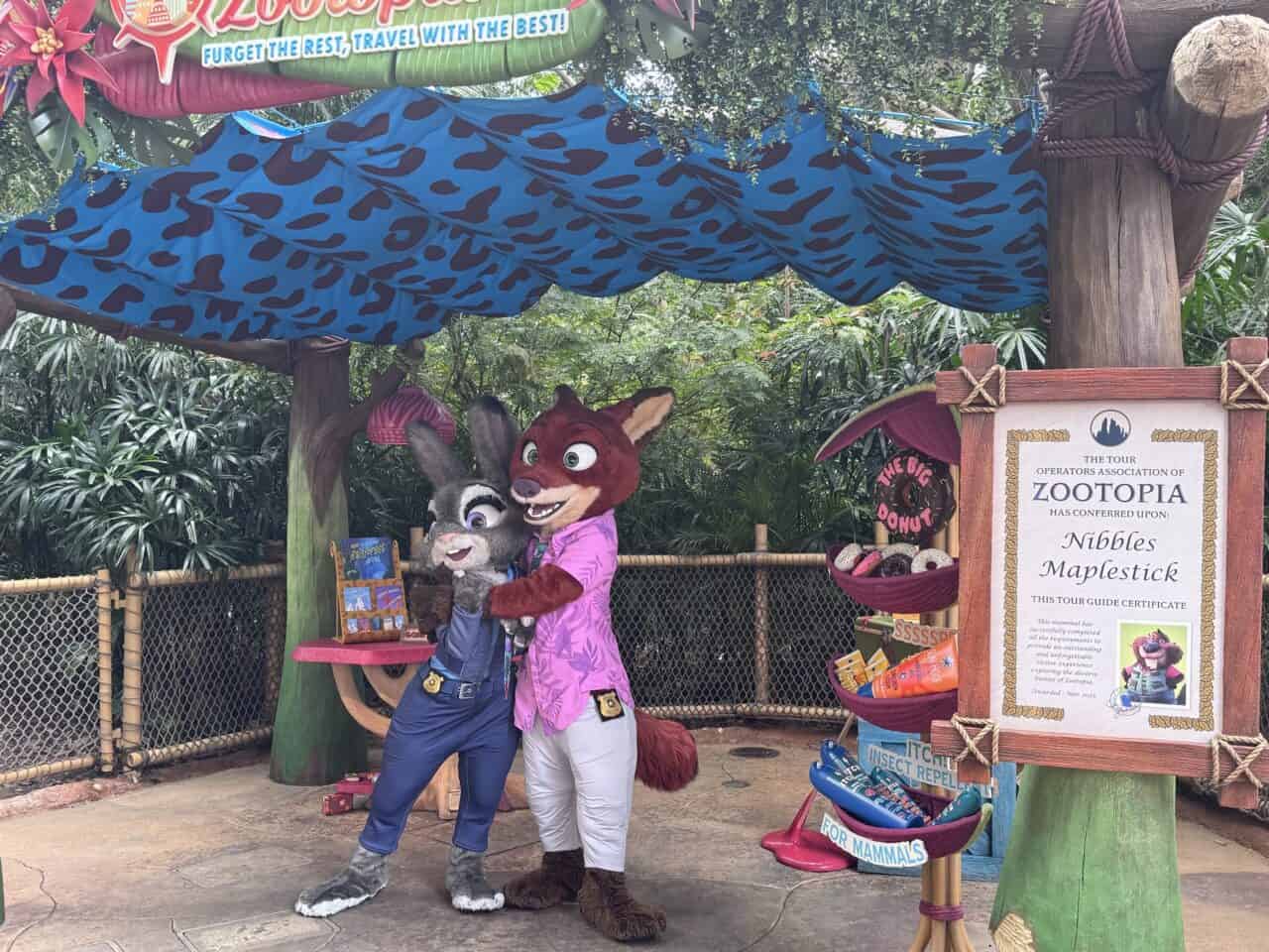 Hkdl Character Meet And Greet Judy Nick Zootopia