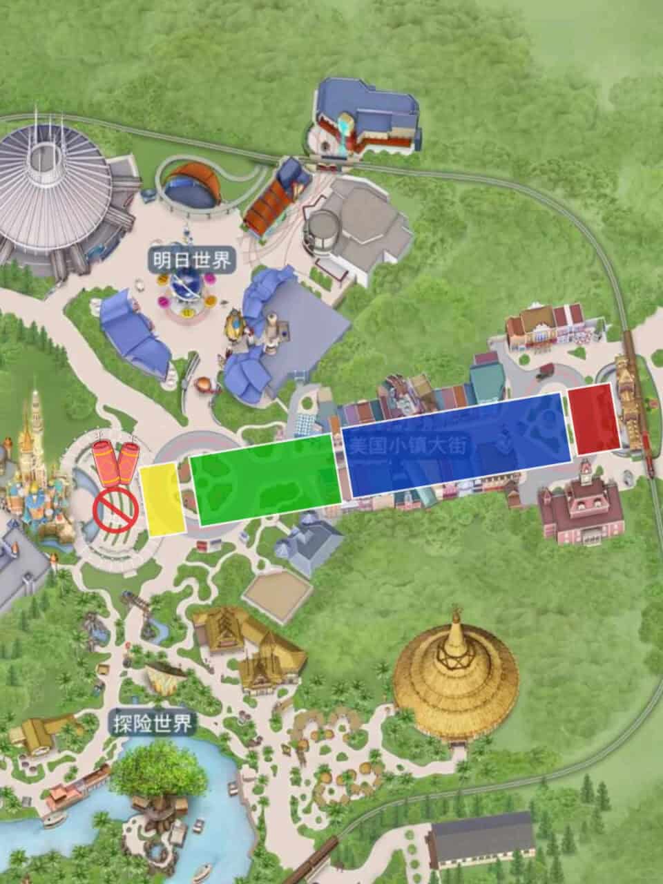Hkdl Fireworks Viewing Areas