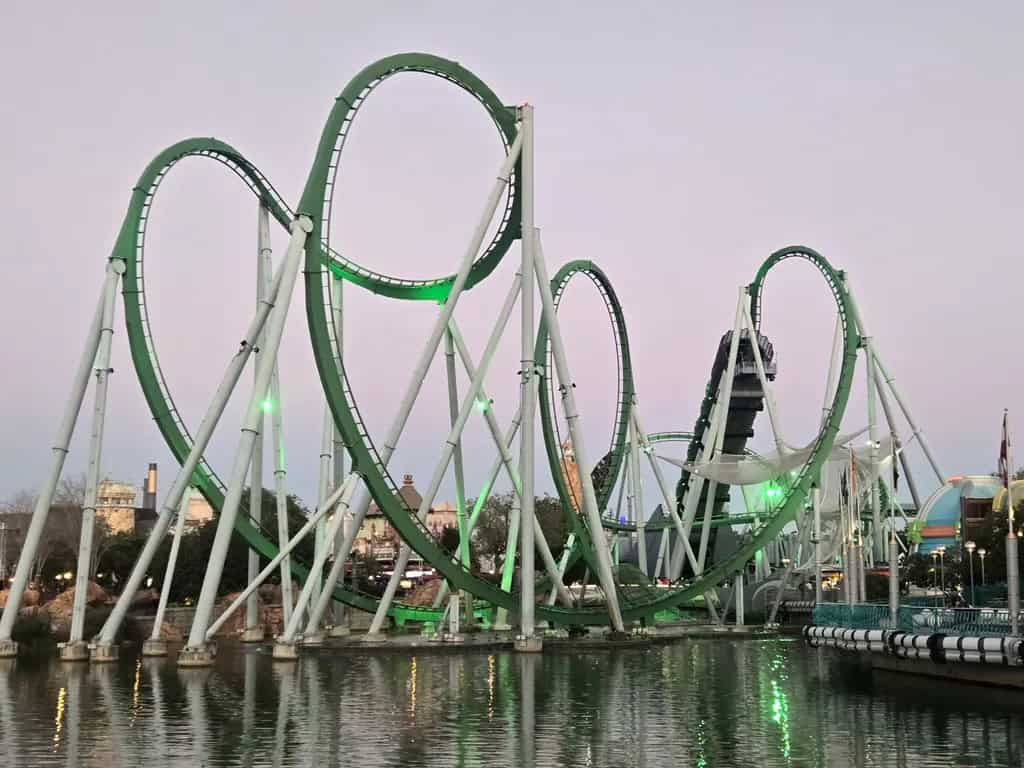 Ioa The Incredible Hulk Coaster | 2026 奧蘭多環球影城度假區介紹 — 3大樂園、斜角巷、魔法部、City Walk Ioa The Incredible Hulk Coaster