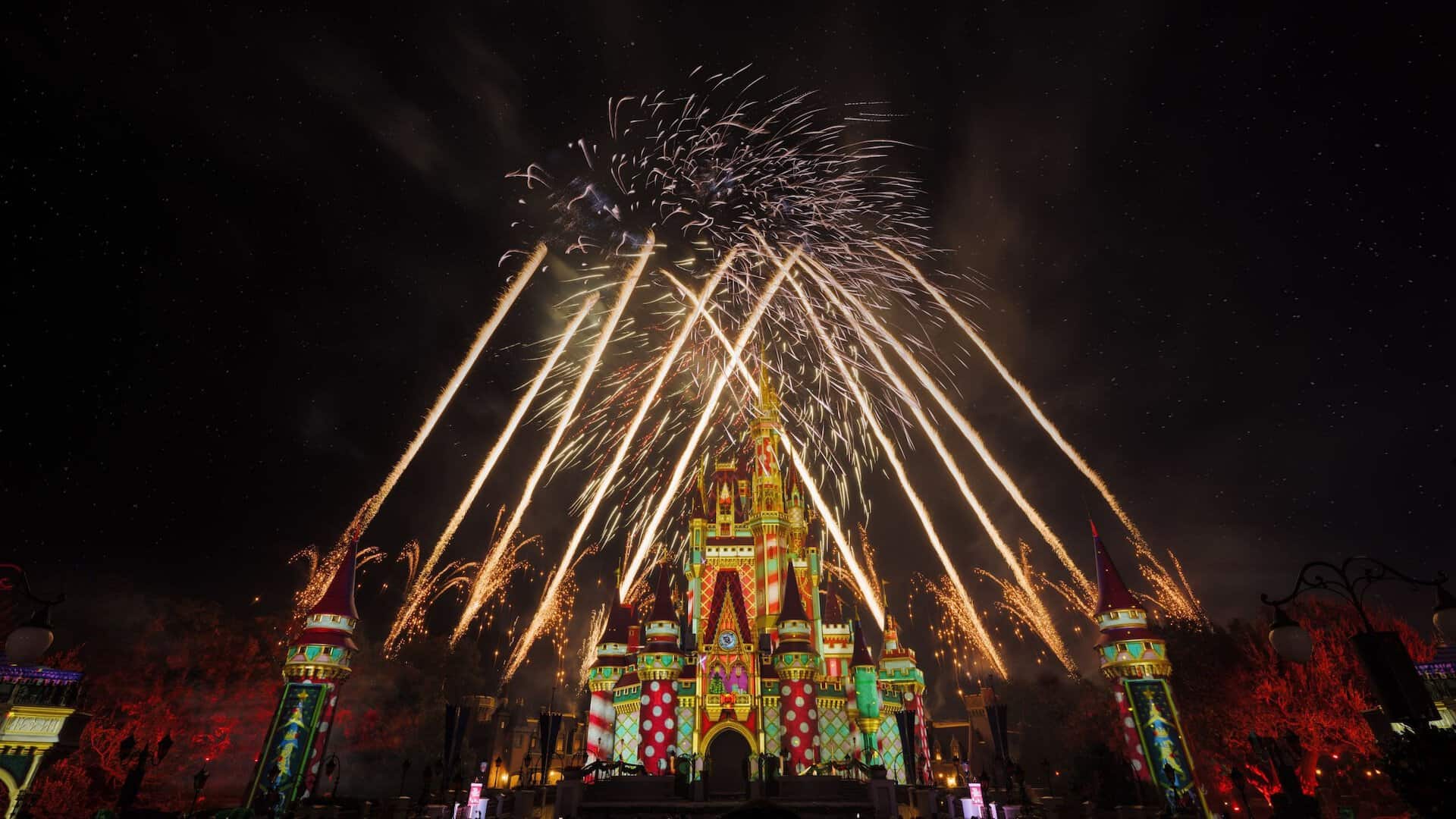 Wdw Christmas 2026 Castle Fireworks | 2026 奧蘭多迪士尼聖誕節攻略|米奇歡樂聖誕派對+冰雪奇緣城堡秀 神奇王國灰姑娘城堡上空的聖誕煙火